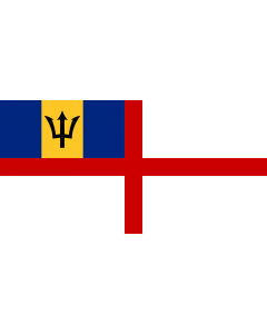 Flag: Naval Ensign of Barbados