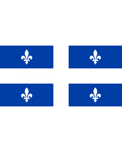 Flag: Quebec with ratio 1 2