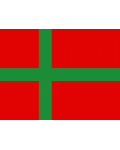 Flag: Unofficial flag of Bornholm  Denmark
