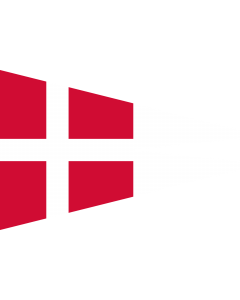Flag: Danish naval rank flag for the Chief of Squadron