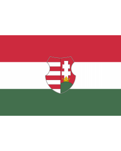 Flag: Hungary from mid/late 1946 to 20 August 1949 and from 12 November 1956 to 23 May 1957