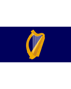 Flag: Presidential Flag of Ireland with alternate official state harp design