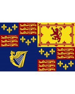 Flag: Royal Standard of England  1603-1649, 1660-1689, 1702-1707