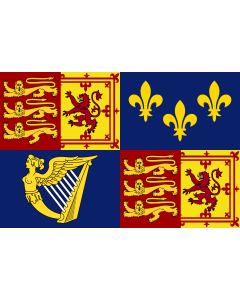 Flag: Royal Standard of Great Britain  1707-1714 | Royal Standard of Great Britain between 1707 to 1714