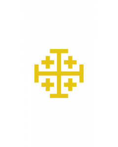 Flag: Second Banner of the Kingdom of Jerusalem  from 1162