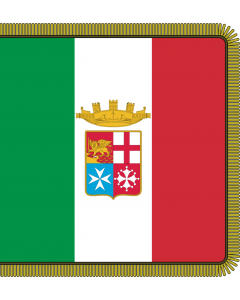 Flag: Front of the combat flag of the Italian Navy