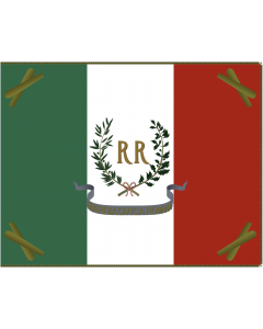Flag: Military flag of the New Roman Republic  1849