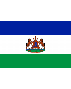 Flag: Royal Standard of Lesotho from October 4, 2006