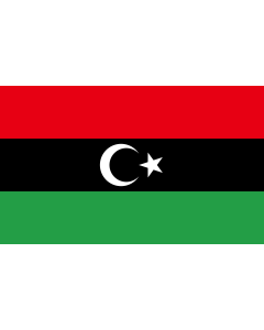 Flag: Libyan protesters flag  observed 2011 | Variant observed to be used by some Libyan rebels against Ghaddafi on TV news reports etc
