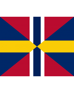 Flag: Union Jack of Sweden and Norway 1844-1905