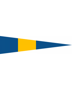 Flag: Swedish naval rank flag for a Flotilla Commander