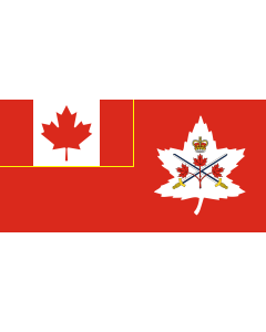 Flag: Canadian Army, adopted in 14 July 2016