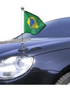  Magnetic Car Flag Diplomat-1.30-Chrome Brazil