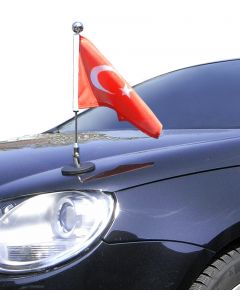  Magnetic Car Flag Diplomat-1.30-Chrome Turkey