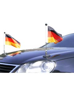 Pair Magnetic Bonnet Car Flag Diplomat-1 Germany