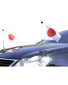  Pair  Magnetic Bonnet Car Flag Diplomat-1 Japan